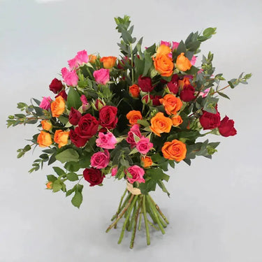 Charming Delight, Baby Roses, Hand-Tied Bunch,Eucalyptus Leaves,Buy Charming Delight Online